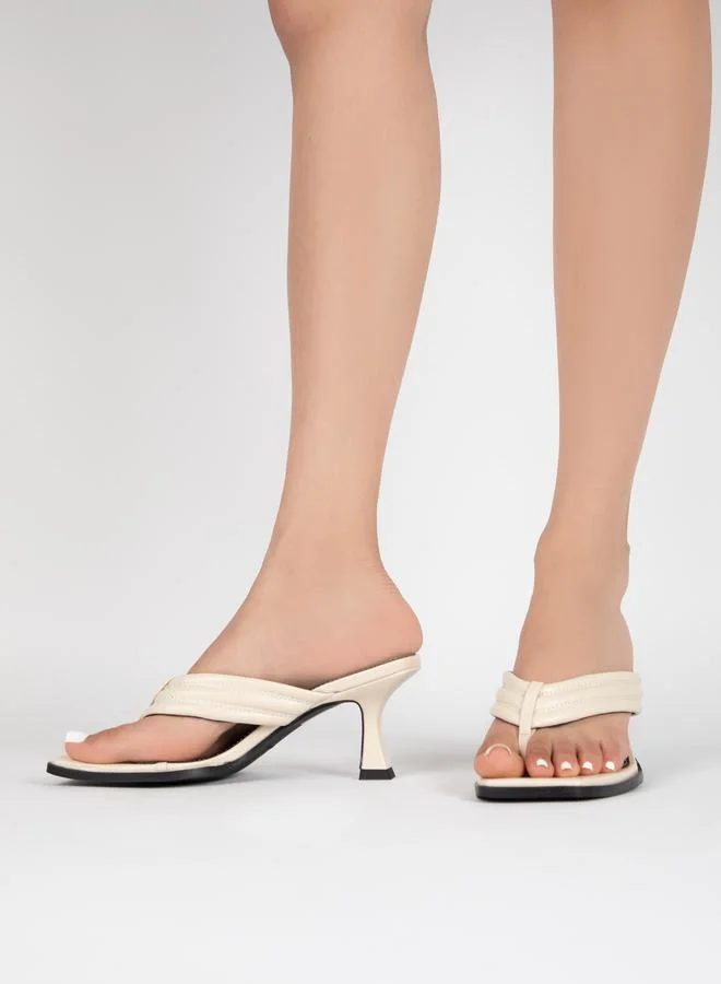 RAID Textured Thong Strap Sandals by Styli