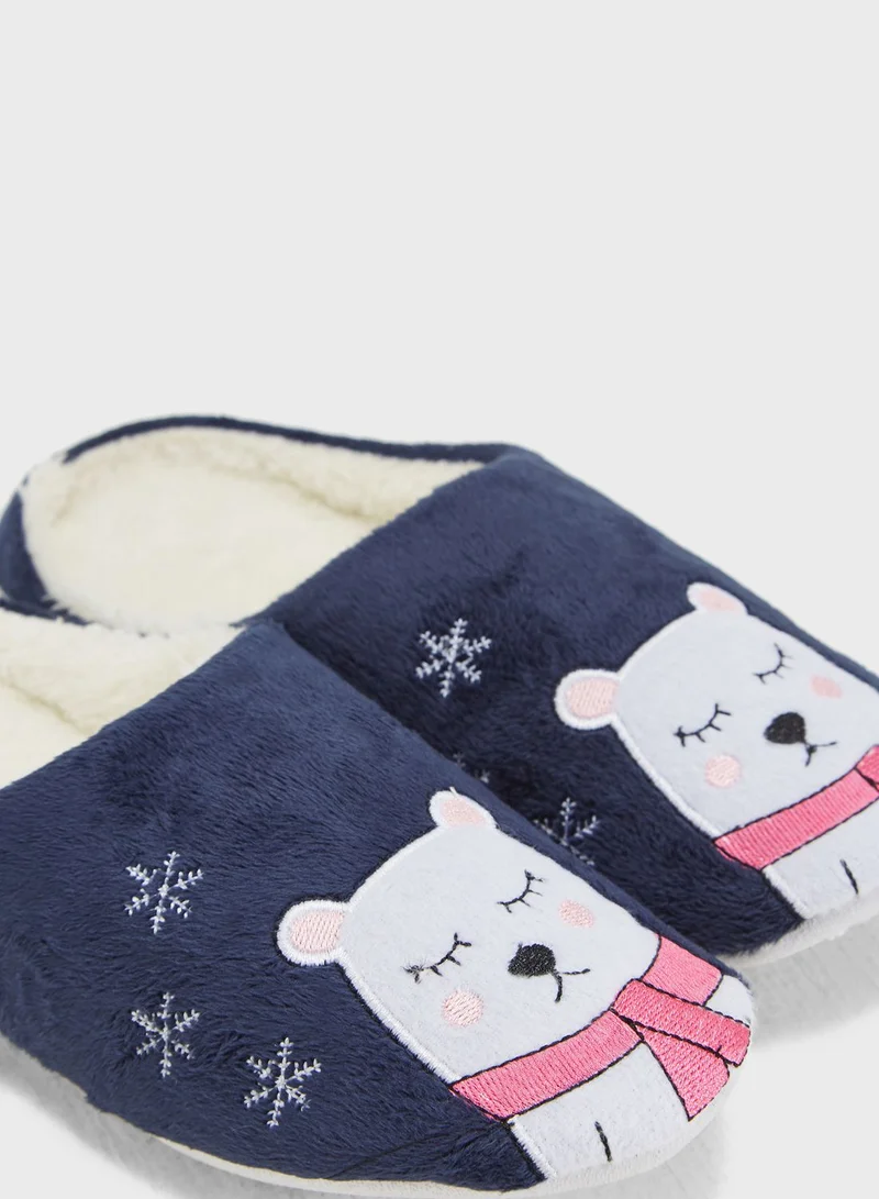 Ginger Sleeping Bear Slip On