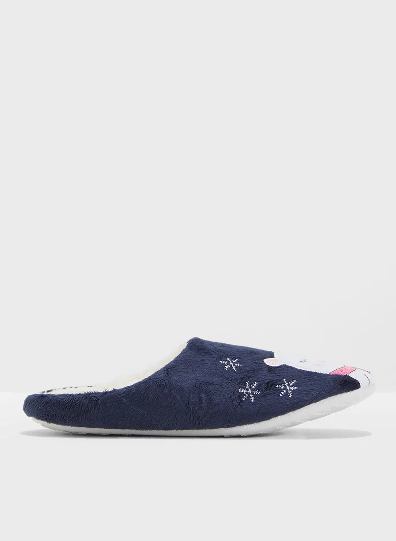 Ginger Sleeping Bear Slip On