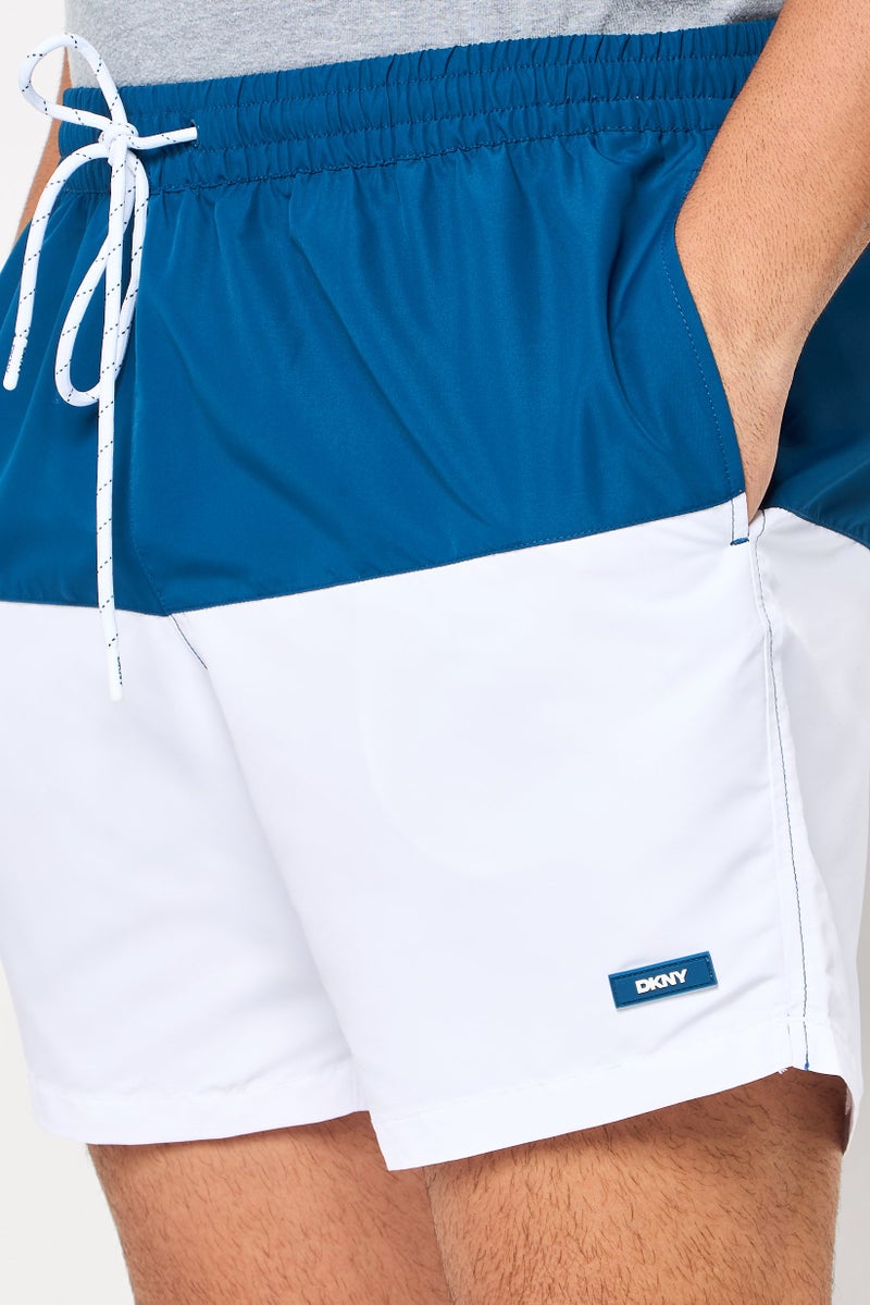 DKNY Men Brand Logo Board Shorts, Multicolor - Image 3