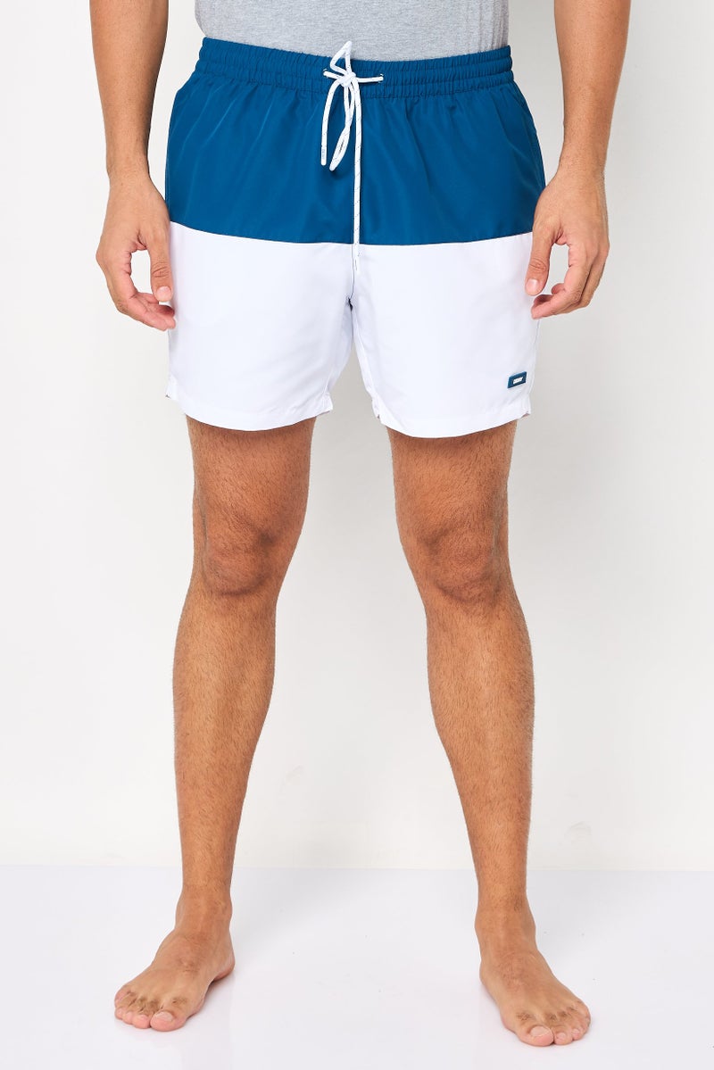 DKNY Men Brand Logo Board Shorts, Multicolor - Image 1