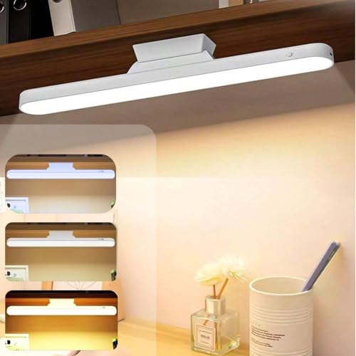 One94Store USB Rechargeable Magnetic Cabinet Light | Slim LED Under Cabinet Lamp with Curved Edge, 3-Color Dimmable & 1200mAh Battery | Kitchen, Closet & Bedroom - Image 1