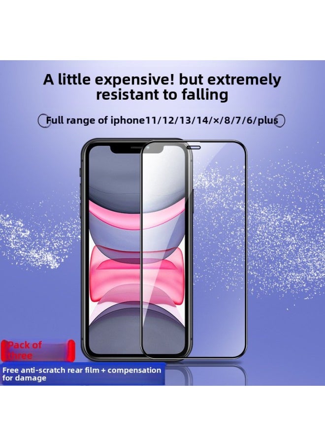 Generic - Applicable For AppleTempered Film Full Screen Anti-peep Film/Anti-drop Explosion-proof-Color:Black BorderLarge Anti-peep Window [pack Of 2] Protects Privacy And Is Upgraded Without White Edges-Size:For Iphone 16 Pro Max - Image 1