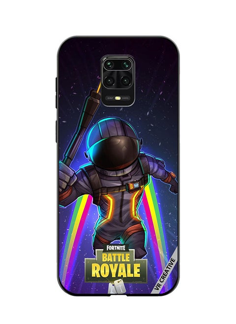 Protective Case Cover For Xiaomi Redmi Note 9S/9 Pro Fortnite Space Bomber Design Multicolour
