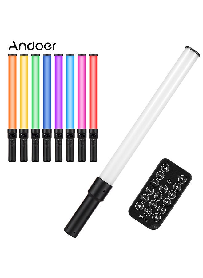 ANDOER - Andoer D3 Handheld RGB Light Tube LED Video Light Wand 2500K-9900K Dimmable 21 Lighting Scene Effects Built-in Battery with LCD Screen Remote Contro - Image 1