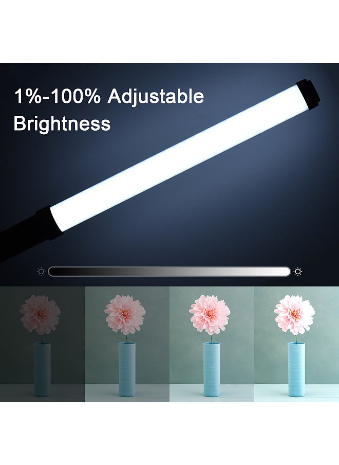 ANDOER - Andoer D3 Handheld RGB Light Tube LED Video Light Wand 2500K-9900K Dimmable 21 Lighting Scene Effects Built-in Battery with LCD Screen Remote Contro - Image 1