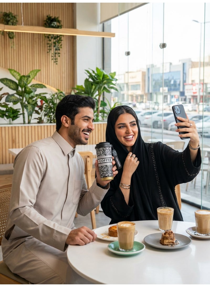 Warwick Travel Coffee Insulated Mug with Sealing Cap, 17oz / 500ml 316 Stainless Steel Double Wall Vacuum Bottle, Leak-Resistant Lid, Tea Strainer, Fits Car Cup Holder, Gifts for Women, Friends, Birthday, New Year - Image 5