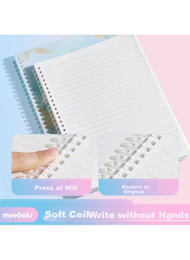 M&g Stationery B5 Notebook Meeboki High-quality Double-speed Smooth Spiral Notebook Student Journal Dongfang Lingyun Four Colors Randomly Selected 1 Book Xb5656h Exam Essential - Image 2
