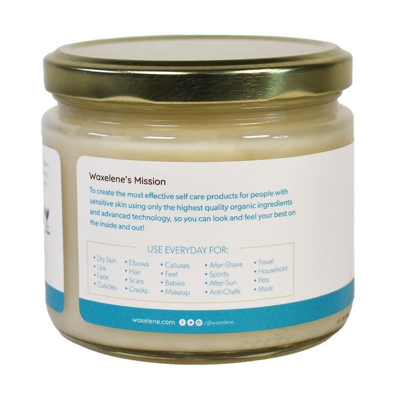 Waxelene Original Aerated Balm Large Jar, Organic Multipurpose Ointment the Petroleum Jelly Alternative Eczema Dry Sensitive Skin Face Moisturizer - Image 3