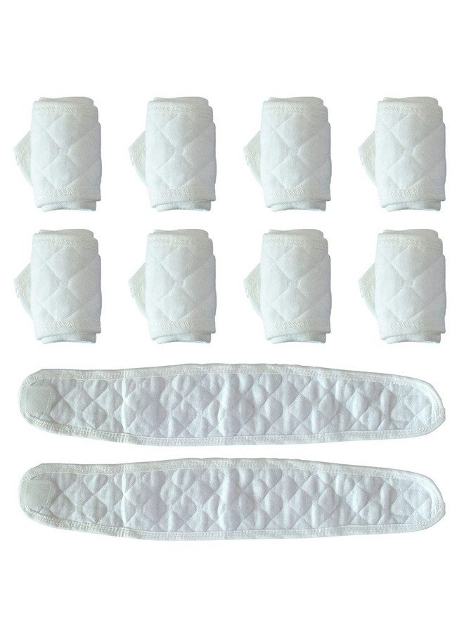 Topwon 10 Pcs Baby Belly Band Newborn Belly Binder Infant Umbilical Cord Band Belly Button Warp Registry Must Haves Gift Cotton - Image 1