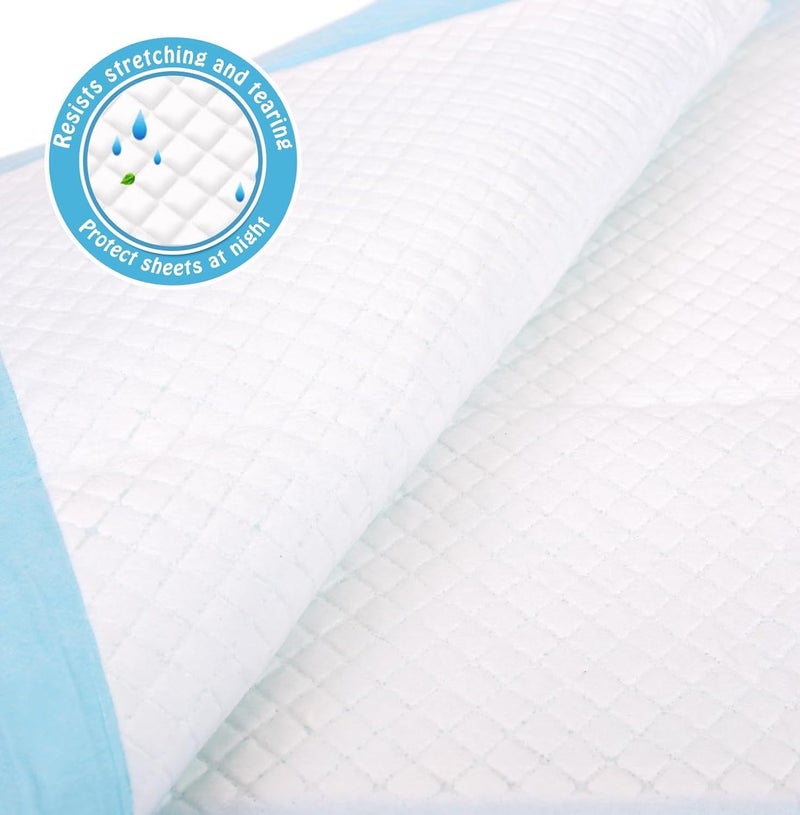 Brosive Disposable Bed Pads for Incontinence 23" x 36" - 20 Count, Leak-Proof Chucks Pads for Adults, Kids and Pets, Absorbent Disposable Underpads, Incontinence Bed Pads Disposable for Beds - Image 2