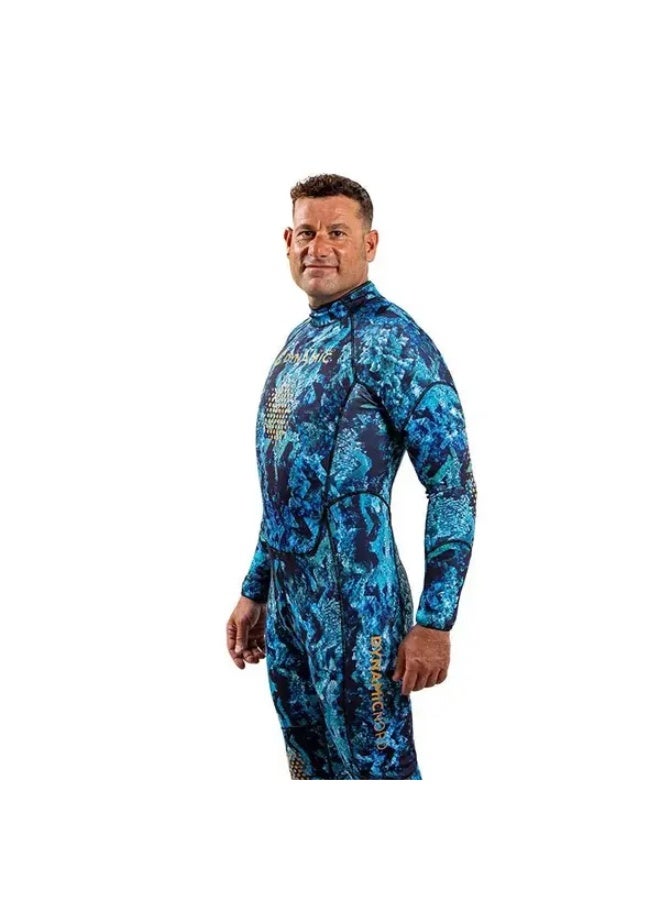 DYNAMICNORD FDS-2 FREE DIVE SUIT 1.5MM CAMO/BLUE - XL - Image 2
