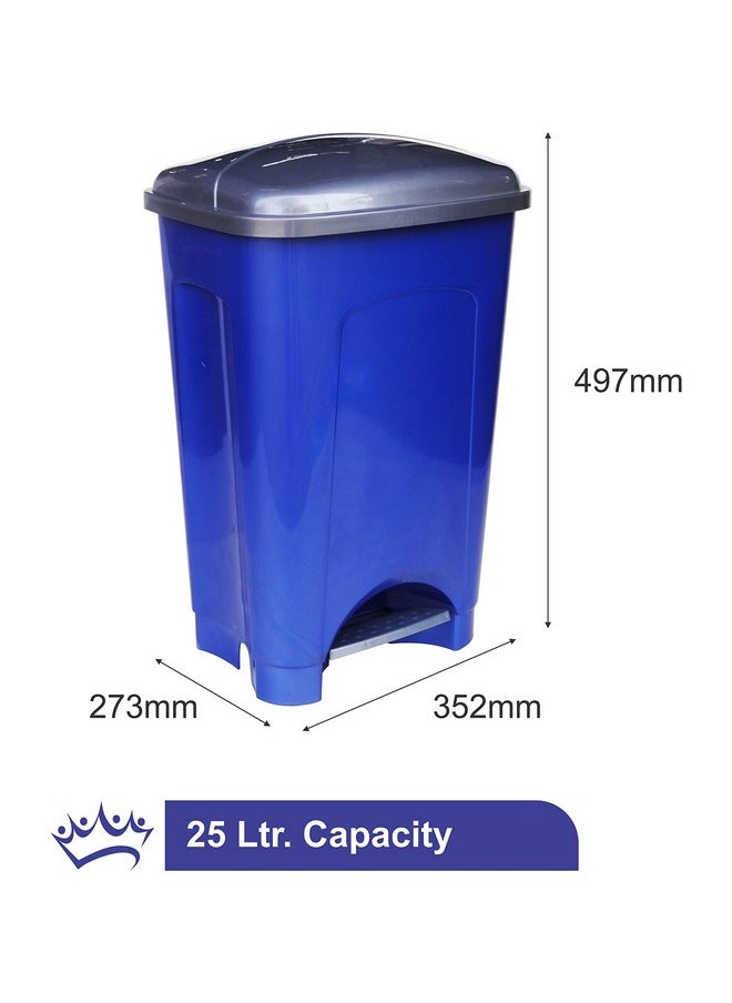 PRINCEWARE - PRINCEWARE Plastic Pedal Step-On Dustbin, 25 litres (Assorted) L4446 - Image 1