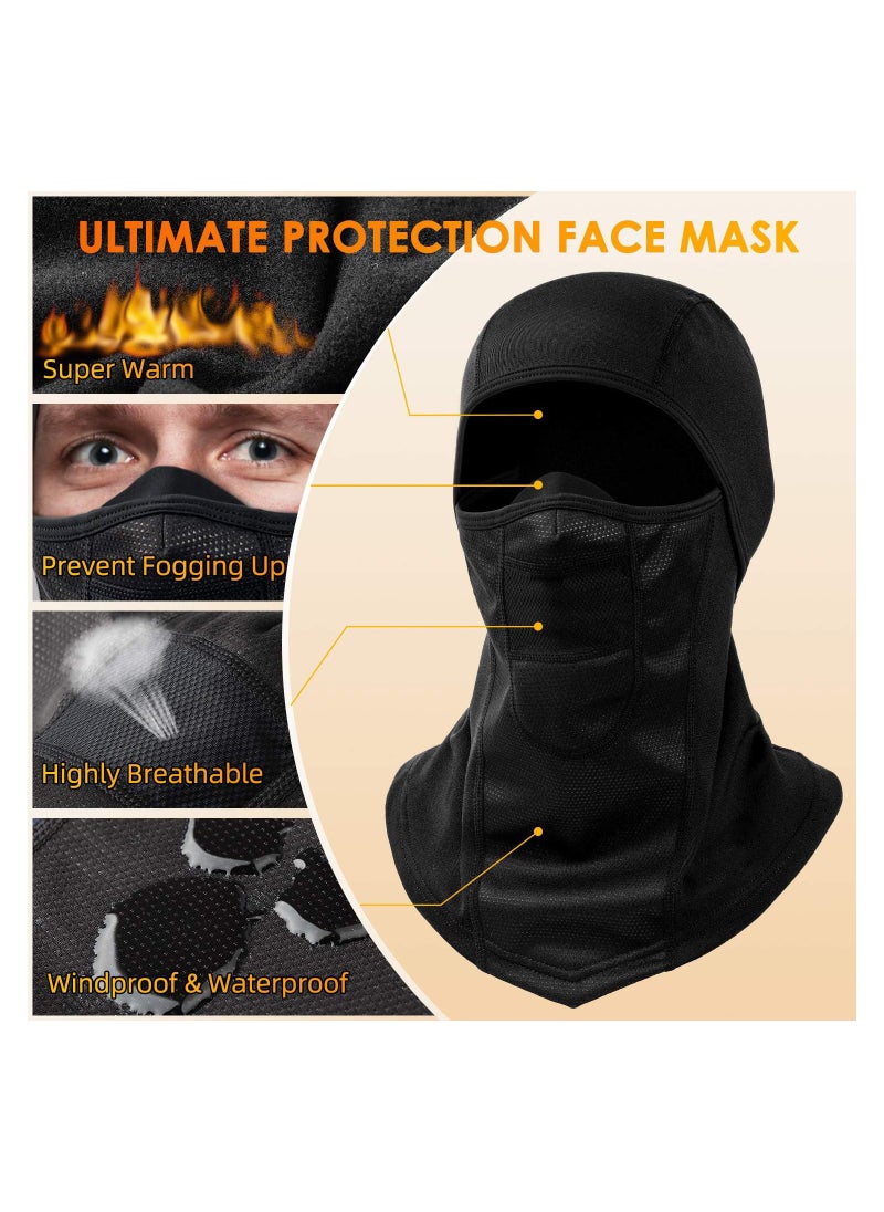 SYOSI - Balaclava Ski Mask, Balaclava for Unisex, Windproof Full Face Mask Cover, Winter Face Cover Warmer Windproof for Skiing, Outdoor Work, Riding Motorcycle Snowboarding, Multifunctional Headwear - Image 1