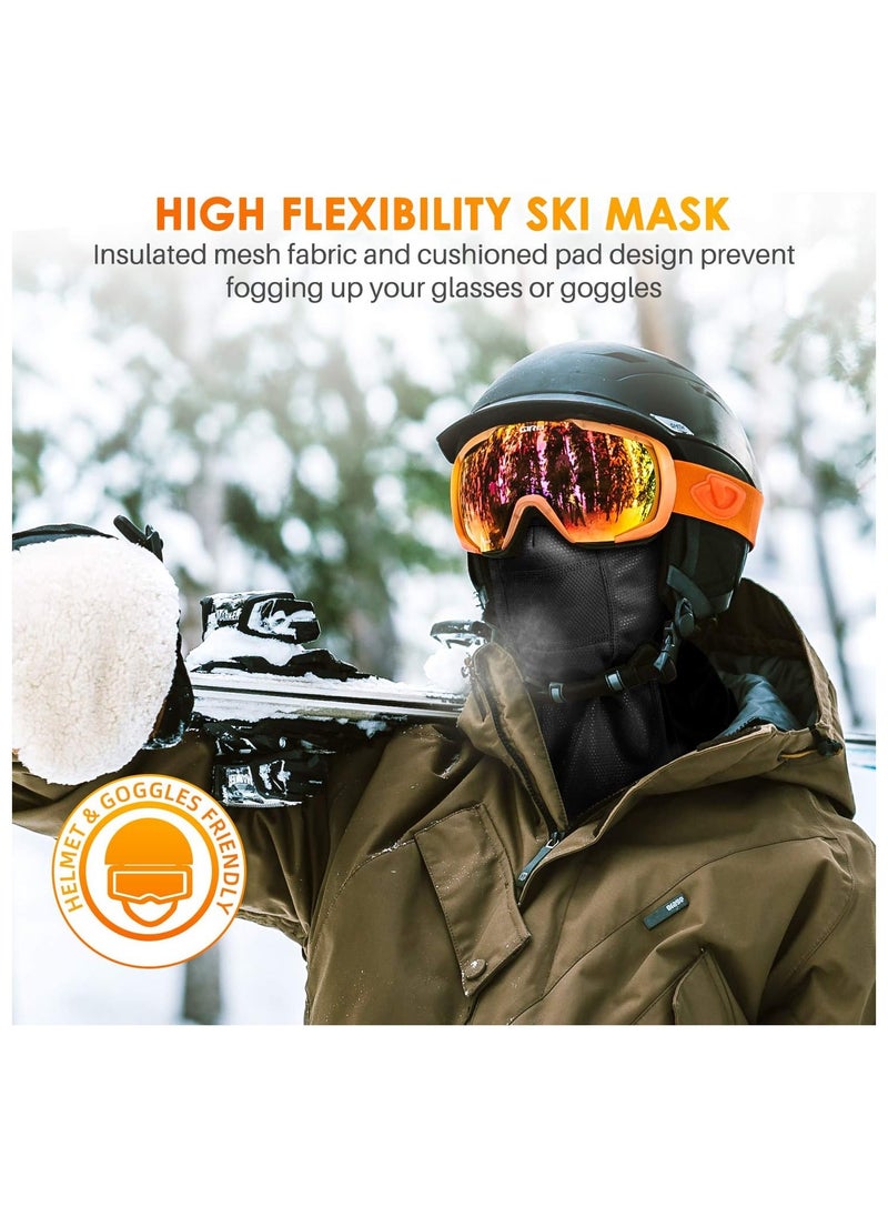 SYOSI - Balaclava Ski Mask, Balaclava for Unisex, Windproof Full Face Mask Cover, Winter Face Cover Warmer Windproof for Skiing, Outdoor Work, Riding Motorcycle Snowboarding, Multifunctional Headwear - Image 1