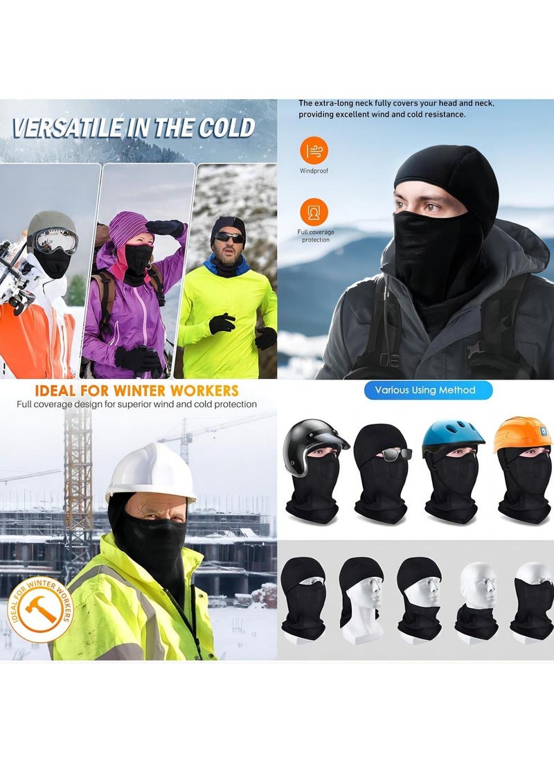 SYOSI - Balaclava Ski Mask, Balaclava for Unisex, Windproof Full Face Mask Cover, Winter Face Cover Warmer Windproof for Skiing, Outdoor Work, Riding Motorcycle Snowboarding, Multifunctional Headwear - Image 1
