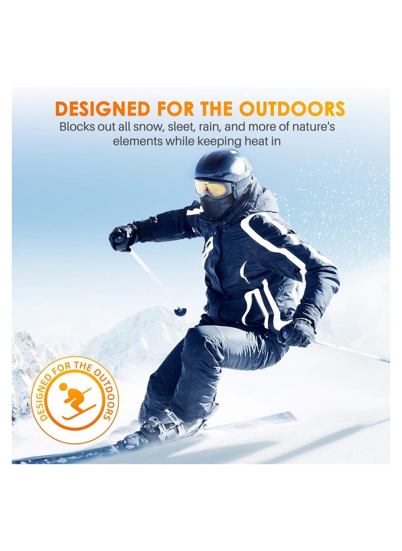 SYOSI - Balaclava Ski Mask, Balaclava for Unisex, Windproof Full Face Mask Cover, Winter Face Cover Warmer Windproof for Skiing, Outdoor Work, Riding Motorcycle Snowboarding, Multifunctional Headwear - Image 1
