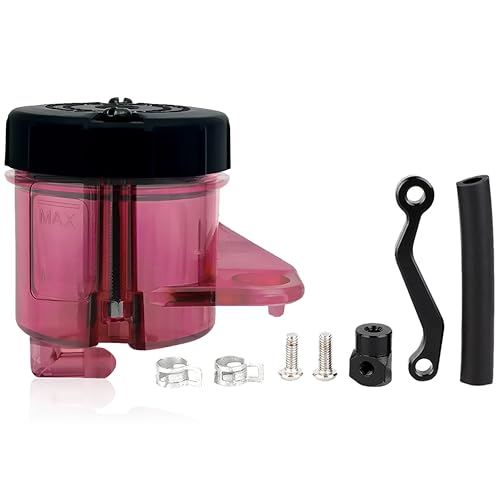OBEROI'S TRADERS Universal Motorcycle Disc Brake Clutch Oil/Fluid Reservoir Can Cup Container (Red) (PACK OF 1) - Image 1