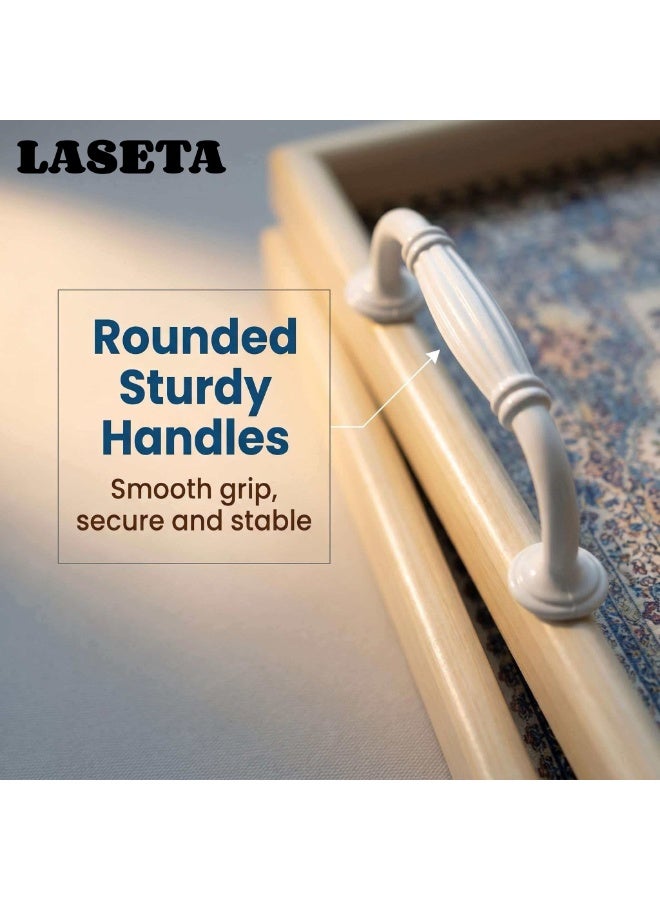 Laseta صينية تقديم 2 قطعة ، للحلويات والفواكه والوجبات - Image 2