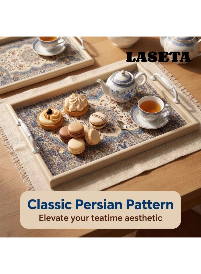 Laseta صينية تقديم 2 قطعة ، للحلويات والفواكه والوجبات - Image 3