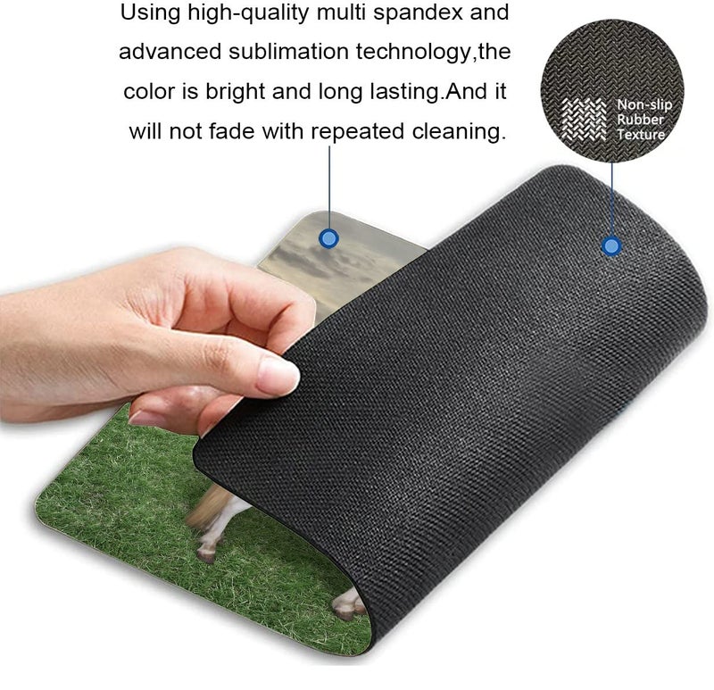 Solekla Mouse Pad, Funny Cat and His Dog Mouse Pad, Washable Square Cloth Mousepad for Office Laptop, Non-Slip Rubber Base Mouse Pads for Wireless Mouse, Computer Mouse Pads for Desk - Image 2