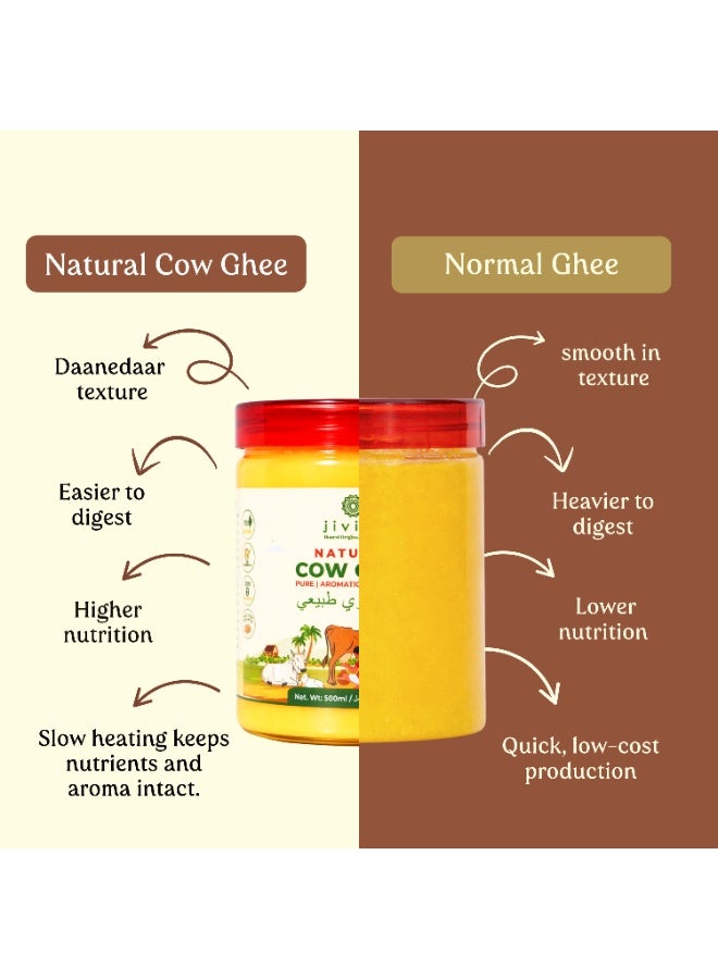 Jivika Natural Cow Ghee - 500ml - Image 3
