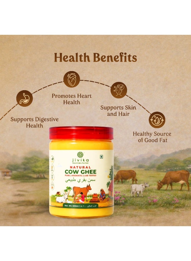 Jivika Natural Cow Ghee - 500ml - Image 2