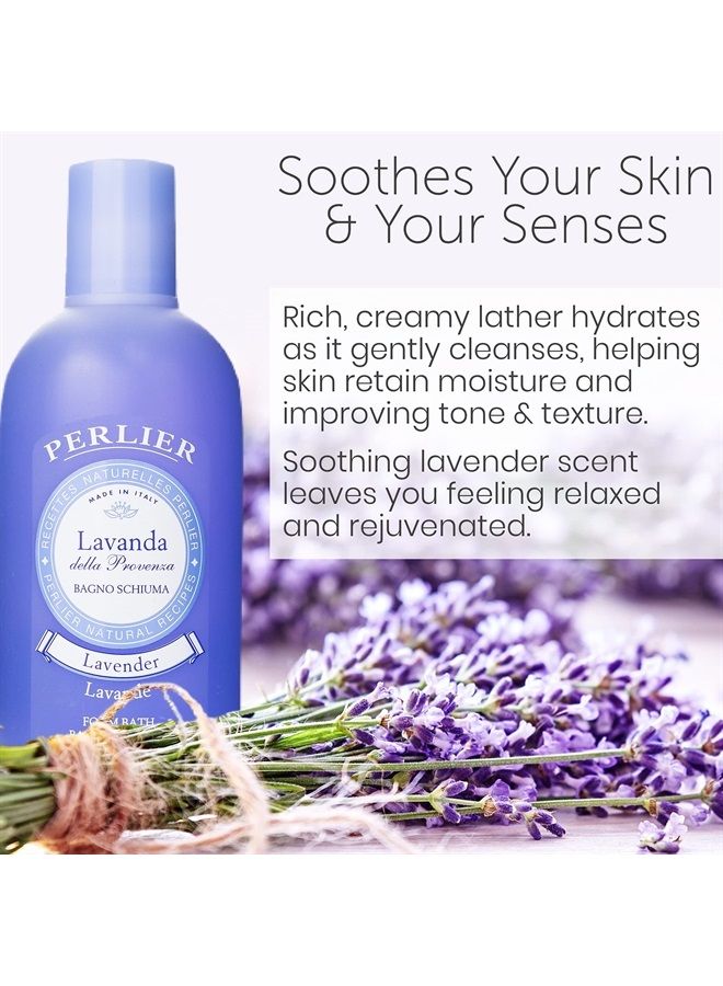 Perlier Lavender Foam Bath Natural & Calming Aromatherapy Bubble Bath for Women & Men, Rich Foaming Formula Provides Deep Moisturization, Hydration for All Skin Types, (16.9 Fl Oz.) - Image 4
