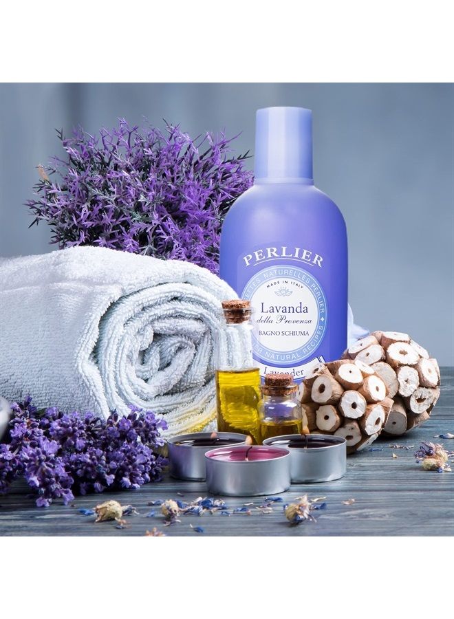 Perlier Lavender Foam Bath Natural & Calming Aromatherapy Bubble Bath for Women & Men, Rich Foaming Formula Provides Deep Moisturization, Hydration for All Skin Types, (16.9 Fl Oz.) - Image 3