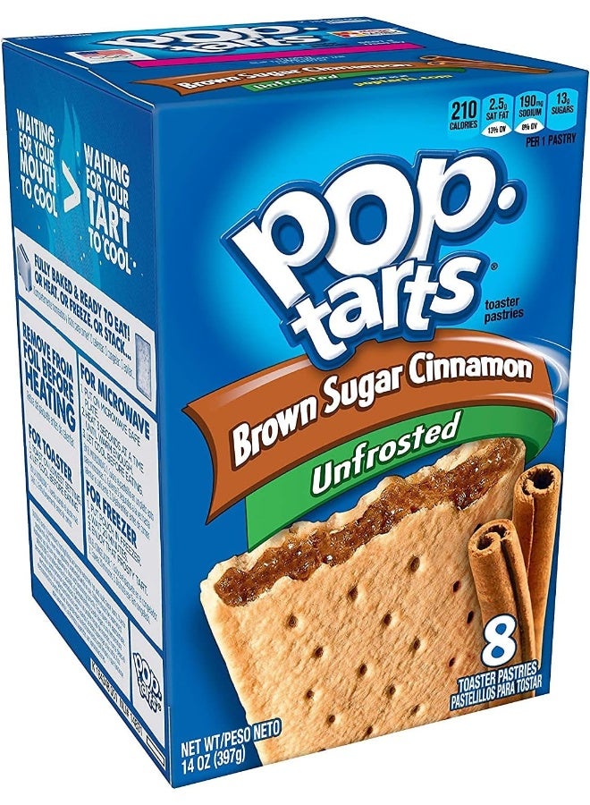 Kellogg's Unfrosted Brown Sugar Cinnamon Pop-Tarts - Image 3