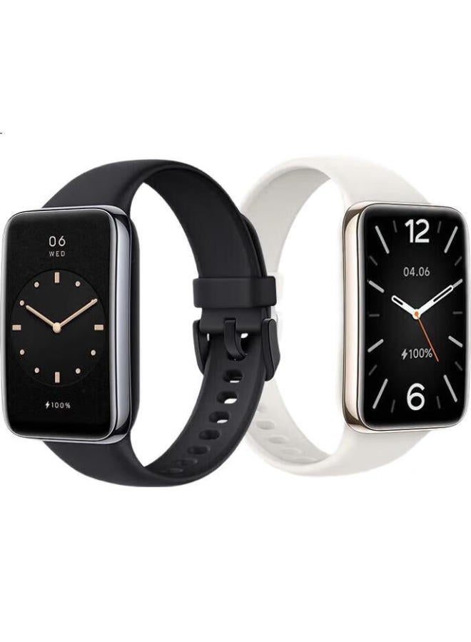 CHENSONG Compatible With Xiaomi Band 7 Pro Wristband, Xiaomi Band Strap, Xiaomi Band Wristband, Xiaomi Band 7 Pro Strap Nfc Version Universal Silicone Strap Version White - Image 2