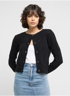 ONLY Button Down Cable Knit Cardigan  - Image 1