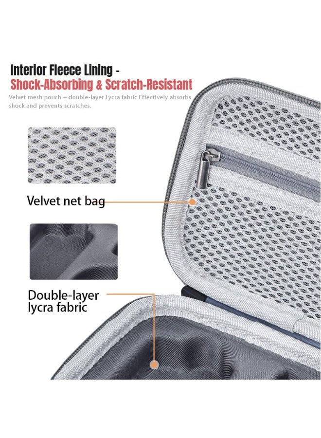 STARTRC Carrying Case for DJI Osmo Action 6, Mini Storage Bag with Wrist Strap & Carabiner, Hard Travel Protector Case for Action 6 Accessories - Image 4