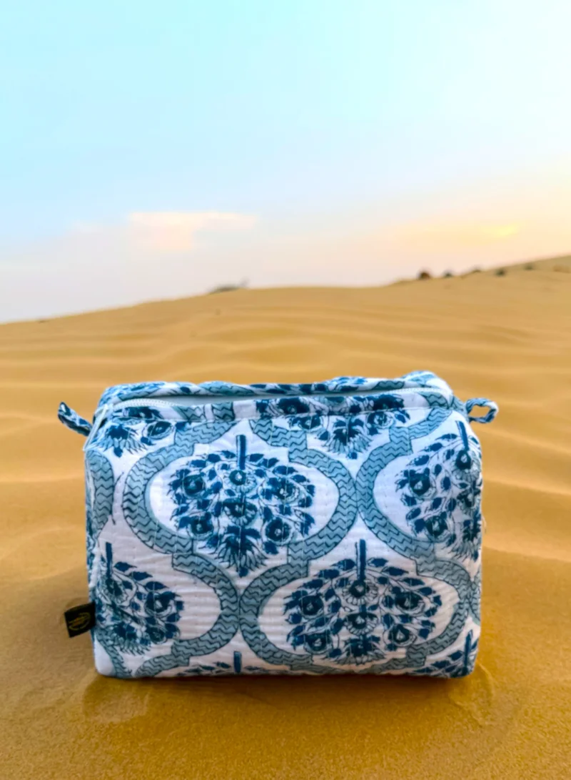 Tohfa Luxe TohfaLuxe Kara Handmade Block Printed Pouch