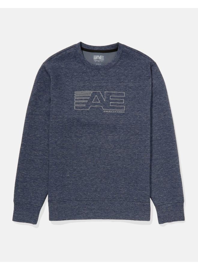 American Eagle سويت شيرت AE 24/7 Good Vibes برقبة دائرية  - Image 3