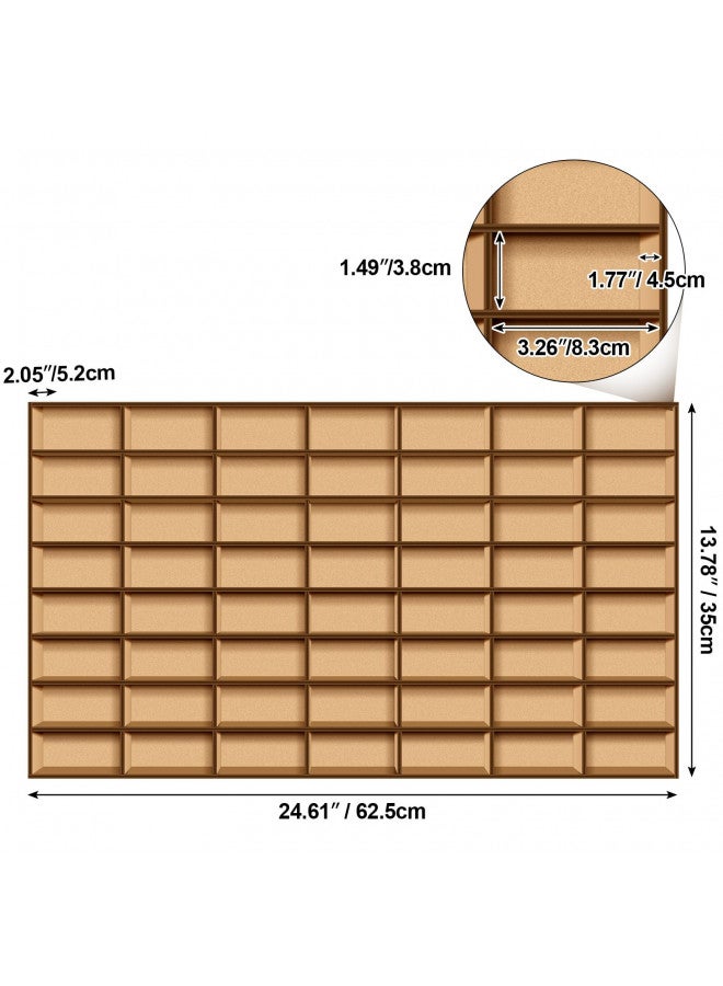 Menkxi Menkxi 1 Piece Toy Car Display Case 56 Space Wooden Wheels Shelf Wall Mounted Toy Car Storage Car Display Shelf for Cars, Collectibles, Toy Figurines, Tiny Dolls, Shot Glasses  - Image 3