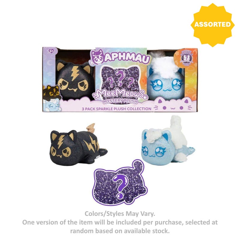 Aphmau MeeMeows Sparkle Collection Elemental Mystery Plush 3-Pack (15.24 cm, Assorted) - Image 3