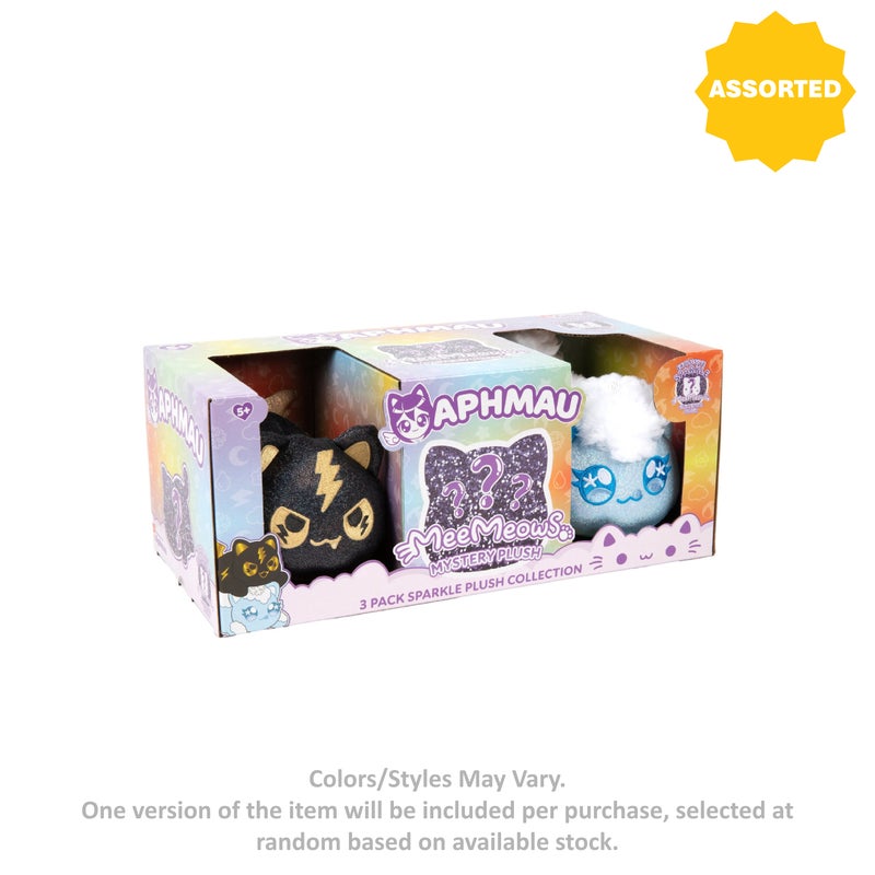 Aphmau MeeMeows Sparkle Collection Elemental Mystery Plush 3-Pack (15.24 cm, Assorted) - Image 2