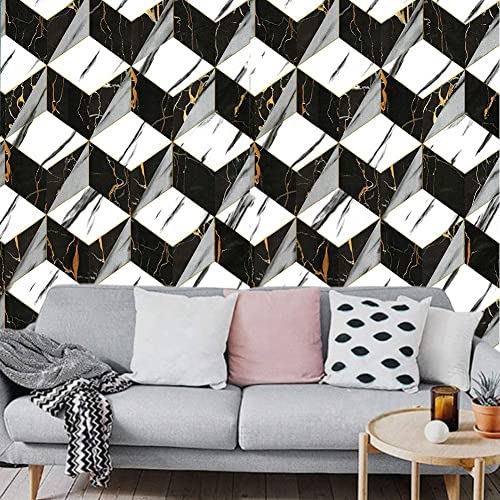 RedChimes Self-Adhesive Wallpaper Waterproof Old Furniture Vinyl Stickers Wooden Door Wardrobe Desktop PVC Wall Papers 45 X 304 CM- (3D Style-2) - Image 4
