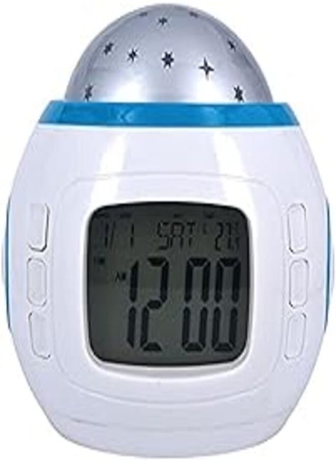 Music Starry Sky Projection Color Change Star Sky Digital Projection Alarm Clock Backlight Music Projector
