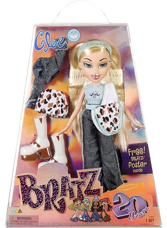 Bratz 20 Yearz Anniversary Edition Cloe Doll - 2 Outfits, Accessories & Holographic Poster - Ages 7+ - Image 1