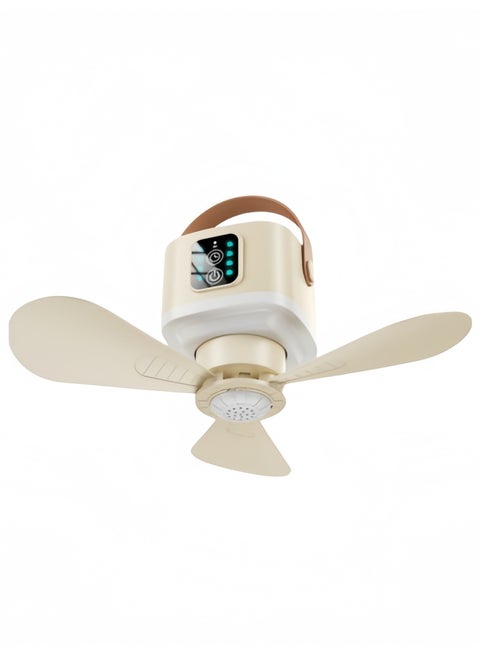 New ceiling fan with three blades, powerful ceiling fan, 7200mAh large battery