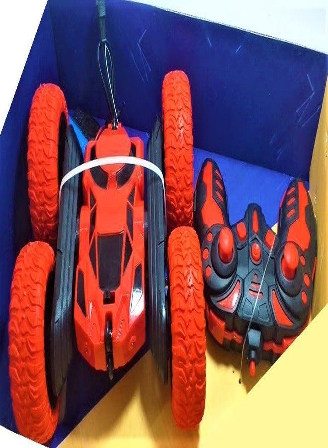 TOYVELLY لعبة سيارة TOYVELLY R/C الخارقة مع قيادة أوتوماتيكية، دوران 360 درجة وأضواء ساطعة - (YT401 - أحمر) - Image 5