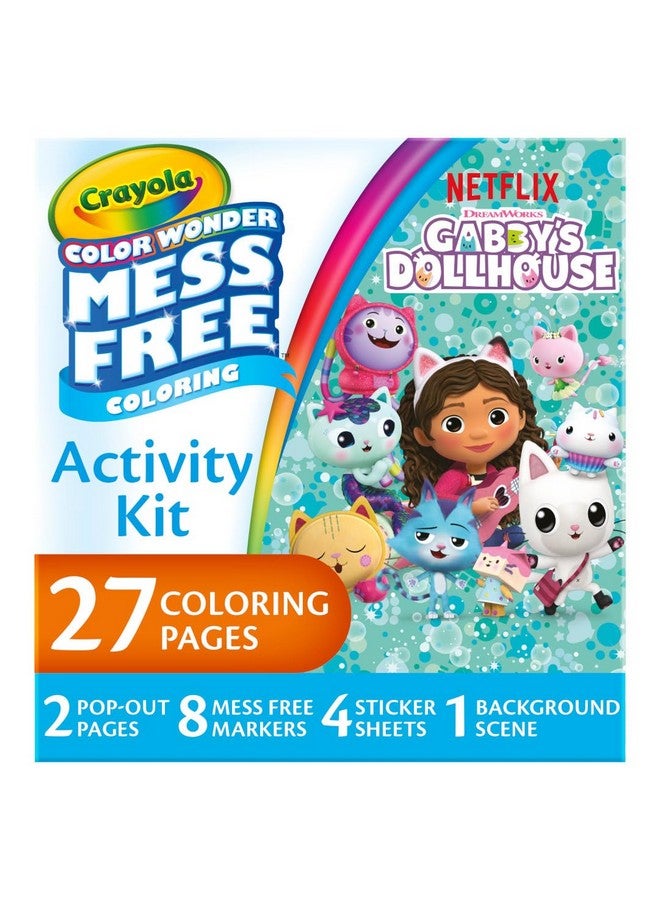 كرايولا مجموعة أنشطة بيت الدمية جابي كولور وندر من كرايولا، مجموعة تلوين خالية من الفوضى للأطفال الصغار، ألعاب وهدايا للعطلات للبنات والأولاد، من عمر 3 سنوات فما فوق - Image 1
