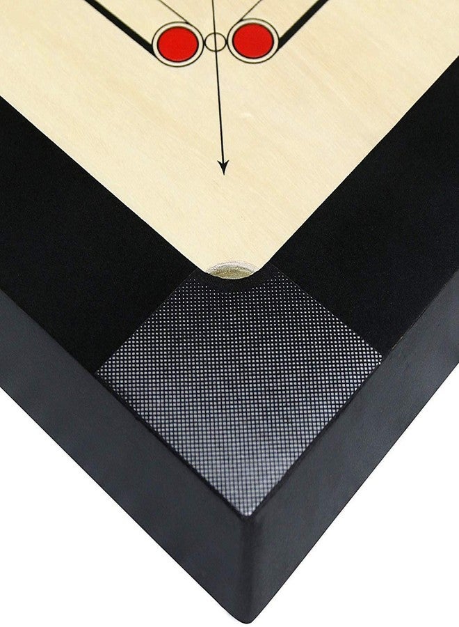 ZHTC Carrom Board Large 32 inch 4mm Full Size Matte Finish for Kids Men Women Adults Serious Professional with Coins, Striker and Powder Made of Assam Plywood Carrom Board Best Smooth Board - Image 4