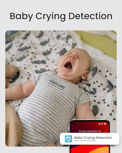 youkey 2.5K Indoor Camera, No Monthly Fees, Pan-Tilt, 360° Dog/Pet Camera for Home Security with Phone App, 5G/2.4G WiFi 6, Human/Pet/Baby Crying Detection, Auto Tracking, Two-Way Audio, Night Vision - Image 5