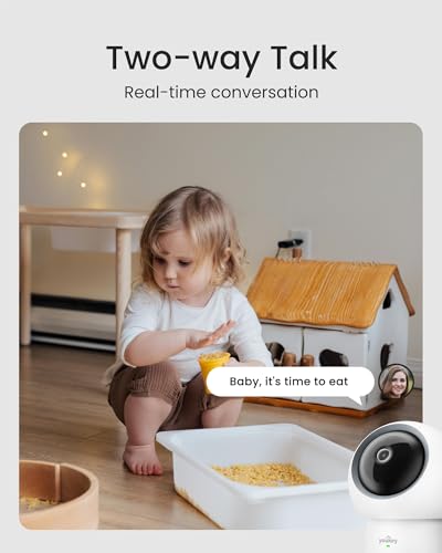 youkey 2.5K Indoor Camera, No Monthly Fees, Pan-Tilt, 360° Dog/Pet Camera for Home Security with Phone App, 5G/2.4G WiFi 6, Human/Pet/Baby Crying Detection, Auto Tracking, Two-Way Audio, Night Vision - Image 4