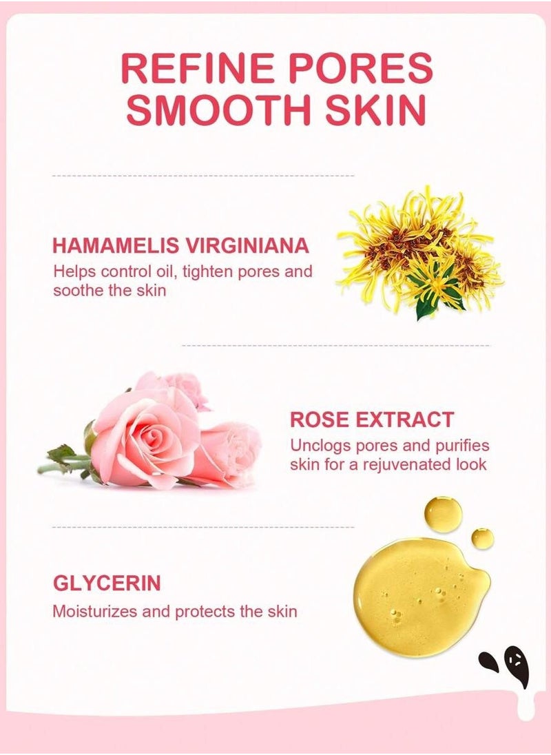 Slow Sunday - Rose Nose Strips (10 Pcs) - To Purify the Skin - Image 1