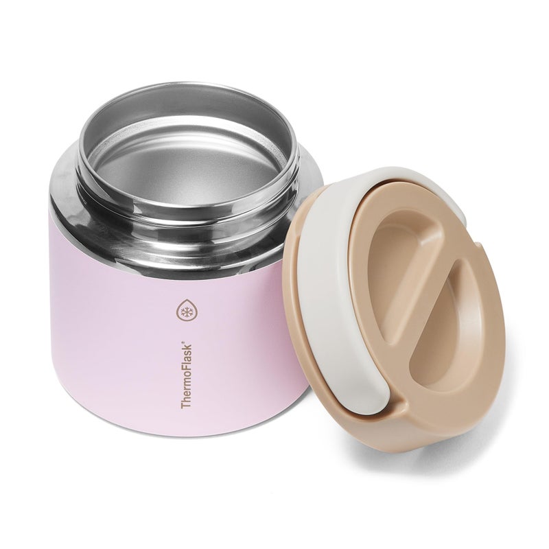 ThermoFlask 20 oz Double Wall Insulated Food Jar, Blush Sandstone - Image 3