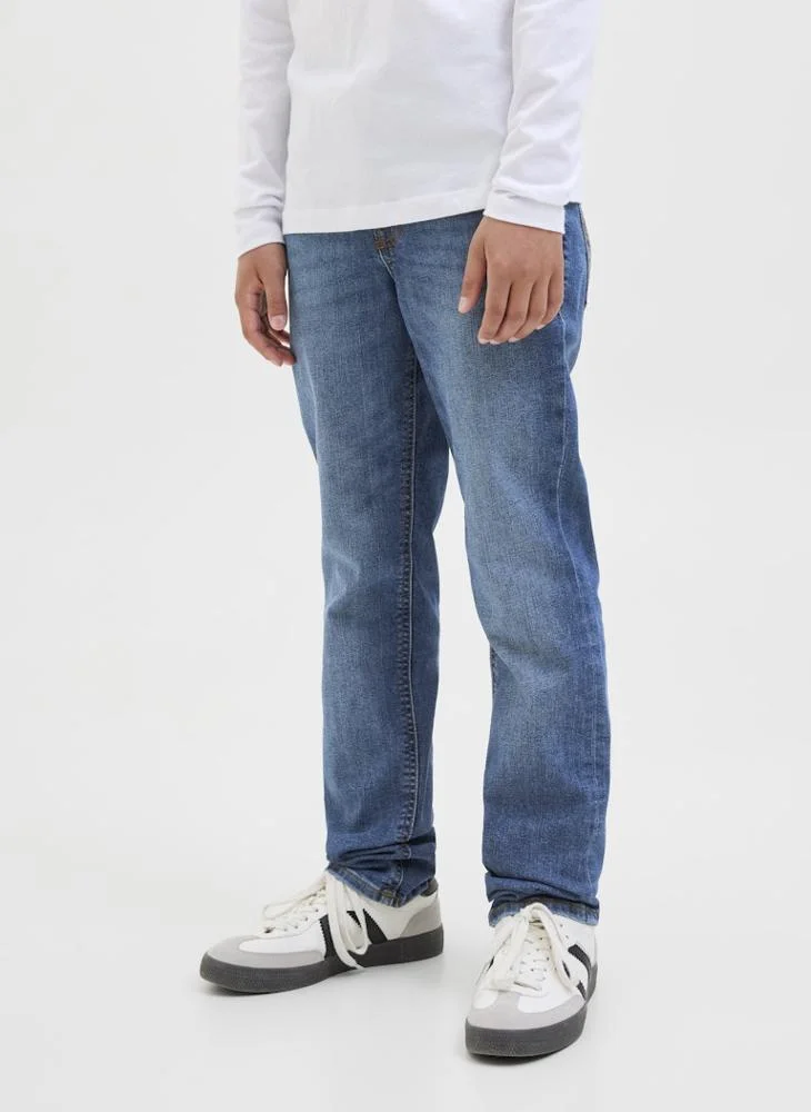 جاك وجونز جونيور Kids Jjiglenn Sq 901 Noos Straight Fit Jeans